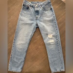 Levi's 501 Original Crop Premium Denim